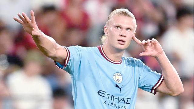 关于6场仅2球！哈兰德进球数下滑瓜帅：他得更多融入比赛的信息  第2张