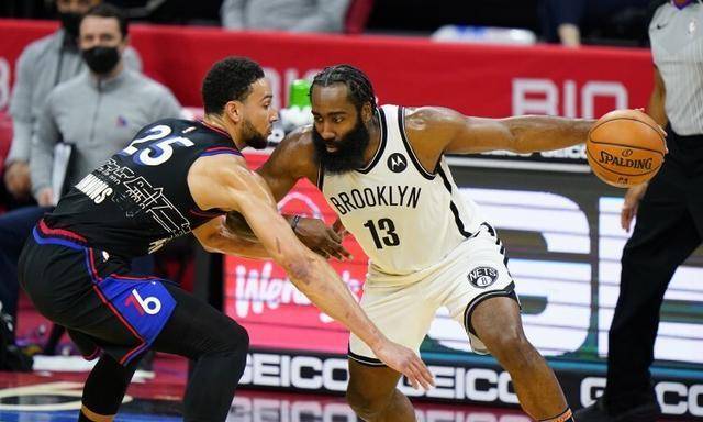 包含哈登与小卡联手砍下70分快船双核状态焕然一新大胜火箭的词条  第3张