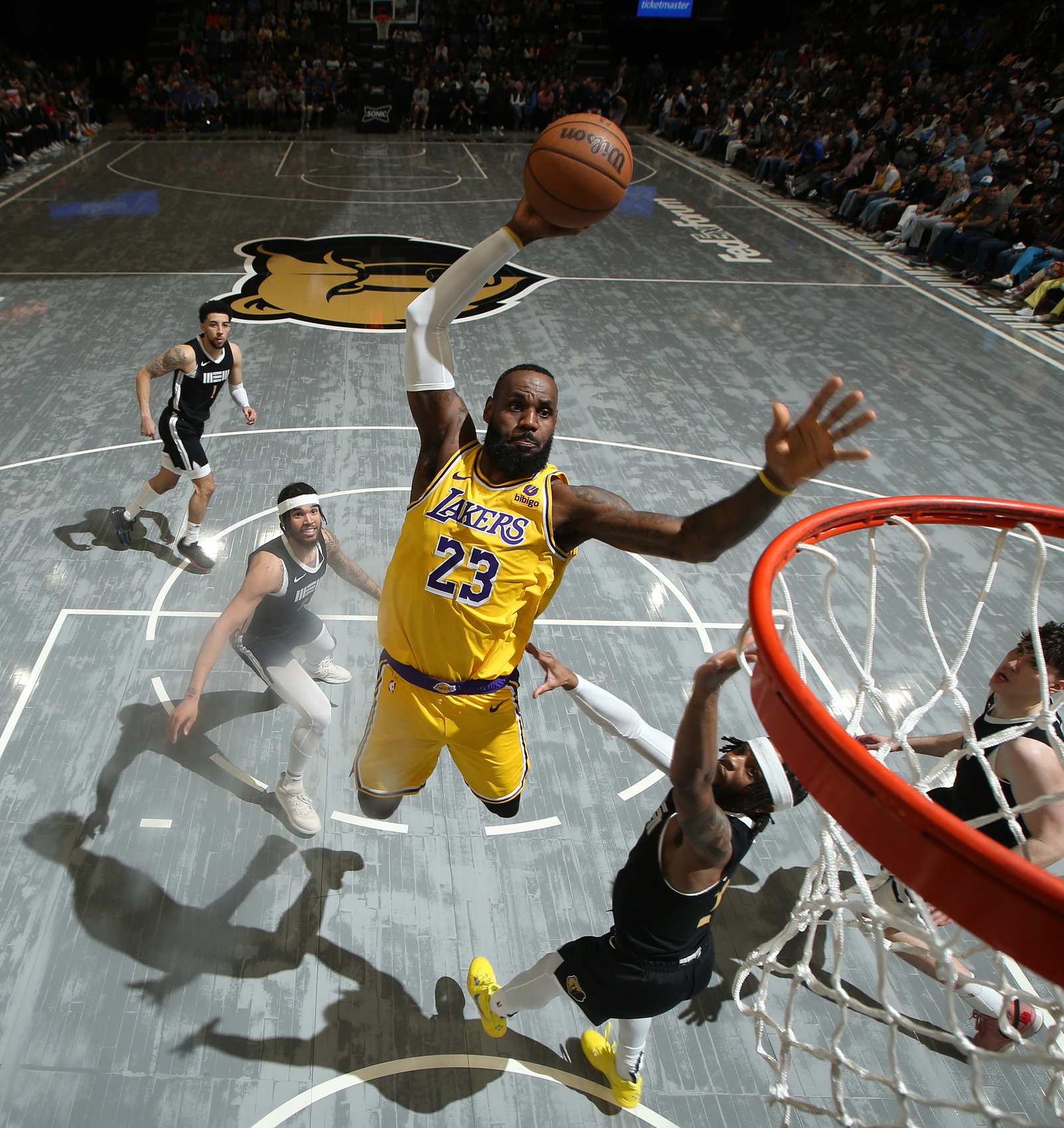 包含NBA-湖人VS火箭詹姆斯组织进攻的词条 第3张