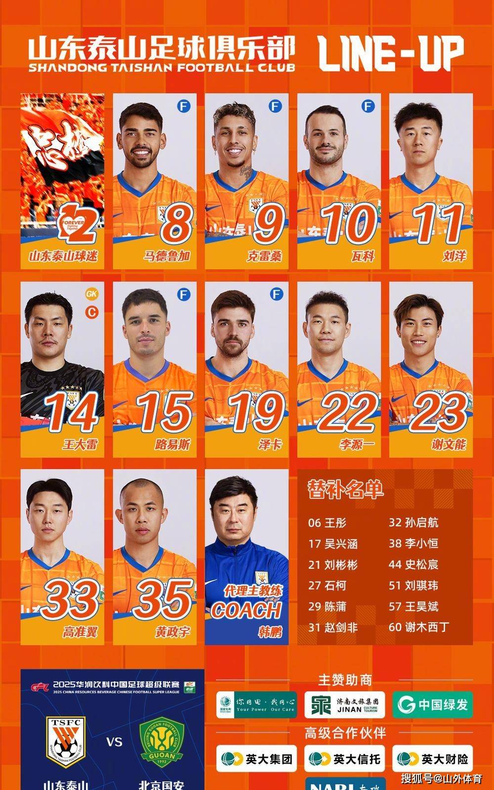 包含国安公布两将伤情：中超大将+门将无缘京沪大战的词条