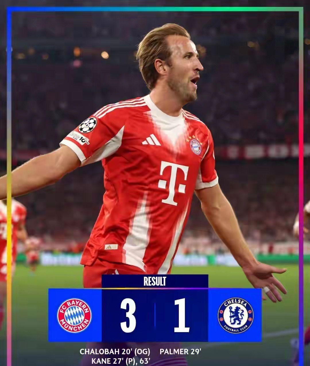 热刺0比4惨败拜仁，凯恩面对旧主破门又失点的简单介绍